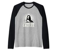 El Hombre de Galilea icónico diseño Espiritual de fe Cristiana Camiseta Manga Raglan