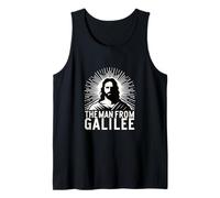 El Hombre de Galilea icónico diseño Espiritual de fe Cristiana Camiseta sin Mangas