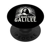 El Hombre de Galilea icónico diseño Espiritual de fe Cristiana PopSockets PopGrip Adhesivo