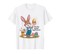 El Hombre detrás de Eggcitement Funny Dad Fathers Camiseta