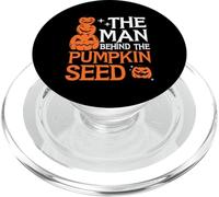 El Hombre detrás de la semilla de Calabaza Divertido Embarazo de Halloween PopSockets PopGrip para MagSafe
