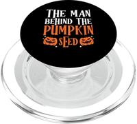 El Hombre detrás de la semilla de Calabaza Divertido Embarazo de Halloween PopSockets PopGrip para MagSafe
