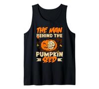 El Hombre detrás de la semilla de Calabaza Halloween Embarazo Hombres Papá Camiseta sin Mangas