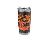 El hombre detrás de la semilla de calabaza Halloween Embarazo Hombres Papá Vaso térmico de acero inoxidable de doble pared