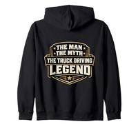 El Hombre, el Mito, la Leyenda de la conducción de Camiones, Trucker Driver Fun Sudadera con Capucha