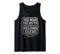 El Hombre, el Mito, la Leyenda de la Soldadura, Divertida Cita de Soldador, Broma Camiseta sin Mangas