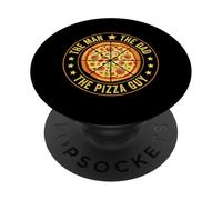 El hombre el papá el chico de la pizza PopSockets PopGrip Adhesivo