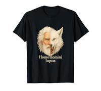 El hombre es un lobo para el hombre Homo Homini Lupus Cita latina Camiseta
