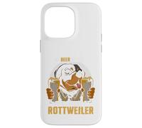 El Hombre Necesita Cerveza y Rottweiler | Dueño del Perro | Rottie Carcasa para iPhone 14 Pro MAX