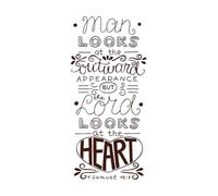 El hombre que hace letras a mano mira la apariencia exterior Pegatinas de tallado fino 48x103.7cm Se puede modificar y añadir información Café