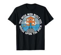 El hombre sabio construyó su casa sobre la roca, iglesia Camiseta