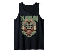 El Hombre Verde Hoja Barba Bosque Espíritu Celta Leyenda Camiseta sin Mangas