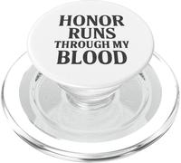 El honor corre a través de mi sangre. Estilo militar vintage. PopSockets PopGrip para MagSafe