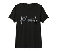 El Horizonte de Londres Latidos del corazón I Love London Camiseta Premium