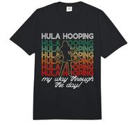 El Hula Hooping My Way Through Retro ama el Hoop Dancing Hooping Comfort Colors Adult Heavyweight T-Shirt