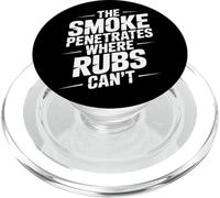 El humo penetra donde las masas no pueden fumar carne PopSockets PopGrip para MagSafe