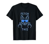 El Humor de Fetch This Dog es un Divertido Pastor alemán Camiseta