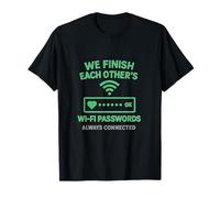 El Humor de Las Parejas se terminan Las contraseñas Wi-Fi Camiseta