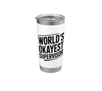 El humor de supervisor más bueno del mundo para el jefe Vaso térmico de acero inoxidable de doble pared