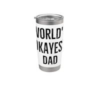 El humor divertido de broma del papá más bueno del mundo Vaso térmico de acero inoxidable de doble pared