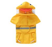 El impermeable para mascotas estilo pato se puede remolcar para perros medianos y grandes, con tiras reflectantes (pato, XXL)