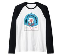 El Infierno es Otra Gente - Humor introvertido Divertido Camiseta Manga Raglan