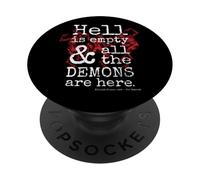 El Infierno está vacío y Todos los Demonios están aquí - Shakespeare PopSockets PopGrip Adhesivo