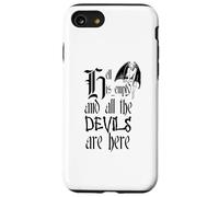 El Infierno está vacío y Todos los Demonios están aquí Texto Negro Carcasa para iPhone SE (2020) / 7/8
