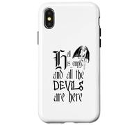 El Infierno está vacío y Todos los Demonios están aquí Texto Negro Carcasa para iPhone X/XS