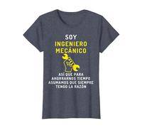 El Ingeniero Mecánico Tiene Razón - Ingeniería Mecánica Camiseta, Mujer, Azul Jaspeado, XL