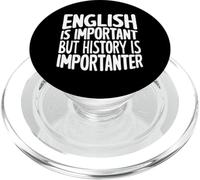 El inglés es Importante Pero la Historia es Importante Historiador PopSockets PopGrip para MagSafe