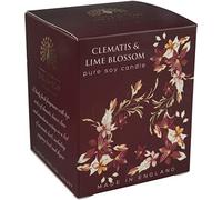 EL INGLÉS Soap Company Clematis y flor de cal pura vela de la soja (1 x 1 pieza)
