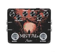 El innovador diseño del pedal de efectos Rowin METAL proporciona a los músicos capacidades únicas de modelado de tono en todos los géneros