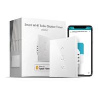Meross Interruptor de Cortina Alexa, Interruptor de Persianas LED Inteligentes WiFi, Compatible con Apple HomeKit Siri, Alexa y Google Assistant, Necesita Cable Neutro, Upgrade Versión