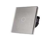 El interruptor táctil 1/2/3/4 Gang Light Switch 600W necesita soporte de cable neutro(WiFi 1Gang Grey)