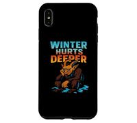 El Invierno Duele más Profundo Obra de Arte melancólica de Krampus Carcasa para iPhone XS MAX
