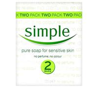 El jabón puro simple para 125g de jabón Sensible (Pack de 2)
