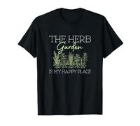 El jardín de Hierbas es mi Lugar Feliz Herbolarios de jardinería de Hierbas Camiseta