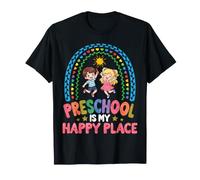 El jardín de Infantes es mi Alumna Feliz: Rainbow Kids Back School Camiseta