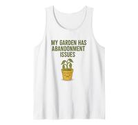 El jardín Tiene Problemas de abandono Planta Divertida Camiseta sin Mangas