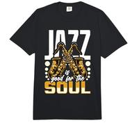 El Jazz es Bueno para el saxofón del Alma Amante de la música Jazz Música Comfort Colors Adult Heavyweight T-Shirt