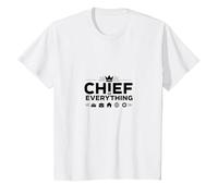 El Jefes Jefes Jefe de Todo - Jefe Liderazgo Humor Camiseta, Niños, Blanco, 3 años