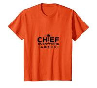 El Jefes Jefes Jefe de Todo - Jefe Liderazgo Humor Camiseta, Niños, Naranja, 4 años
