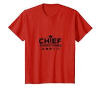 El Jefes Jefes Jefe de Todo - Jefe Liderazgo Humor Camiseta, Niños, Rojo, 4 años