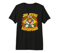 El Jiu-Jitsu Brasileño Lion Es Mi Superpoder En La Lucha Camiseta Premium