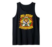 El Jiu-Jitsu Brasileño Lion Es Mi Superpoder En La Lucha Camiseta sin Mangas