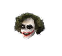 El Joker 3/4 Vinilo Máscara Con Peluca Adulto Halloween Licencia Disfraz Batman