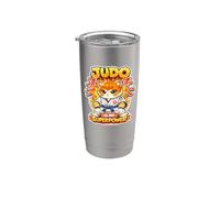 El Judo Es Mi Superpoder - El Gatito Judoka Y Las Artes Vaso térmico de acero inoxidable de doble pared