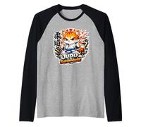 El Judo Es Mi Superpoder: La Lucha Cuerpo A Cuerpo Y El Gato Camiseta Manga Raglan