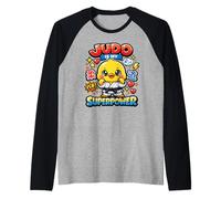 El Judo Otaku Es Mi Superpoder: Una Adorable Judoka Japonesa Camiseta Manga Raglan